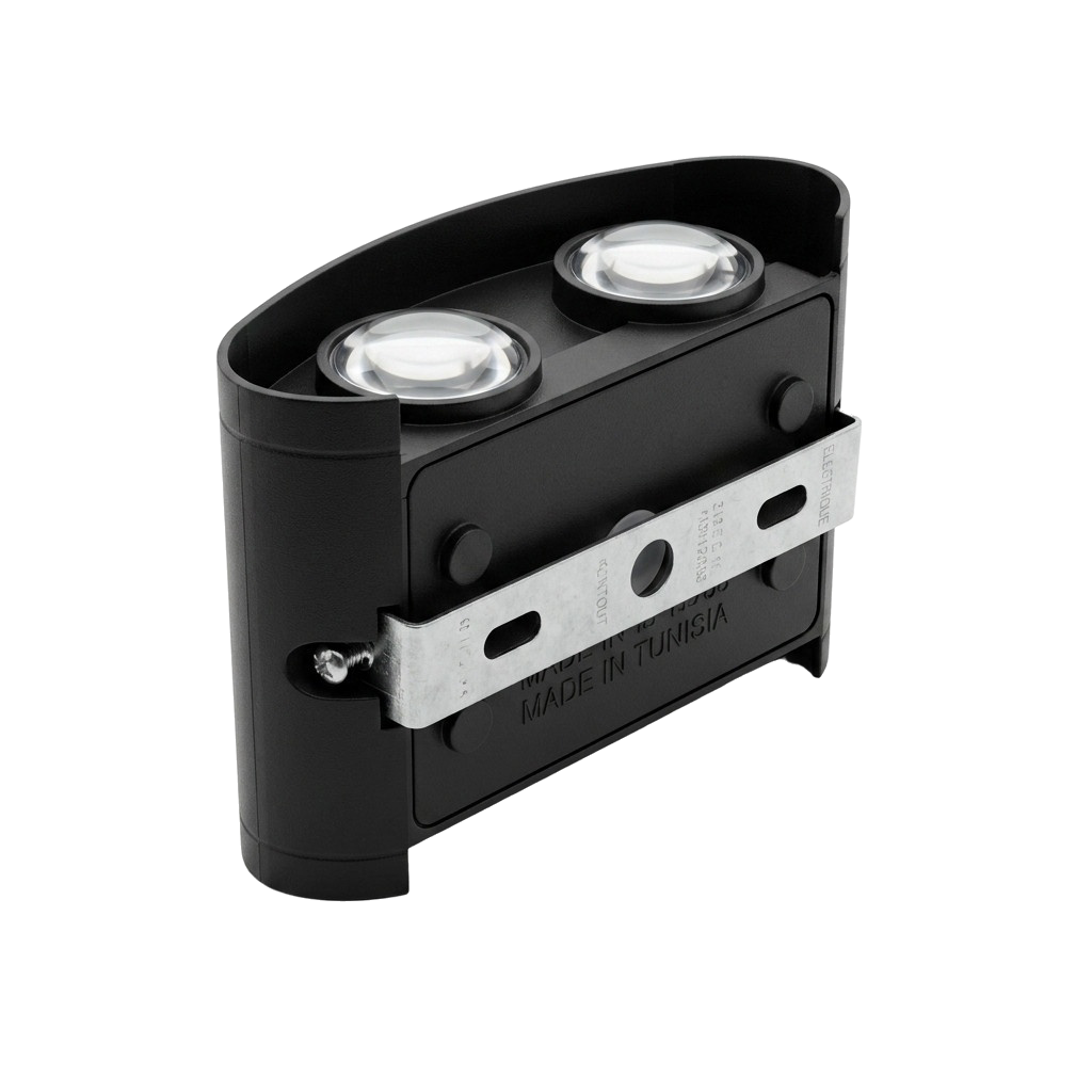 APPLIQUE MURALE LED COURBEE NOIR 4W – Image 4