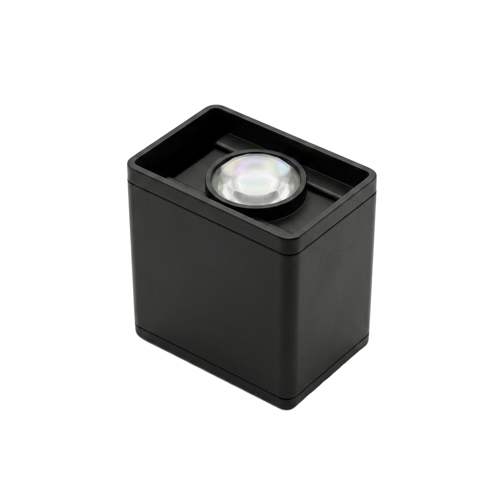 APPLIQUE MURALE LED RECTANGULAIRE NOIR 2W