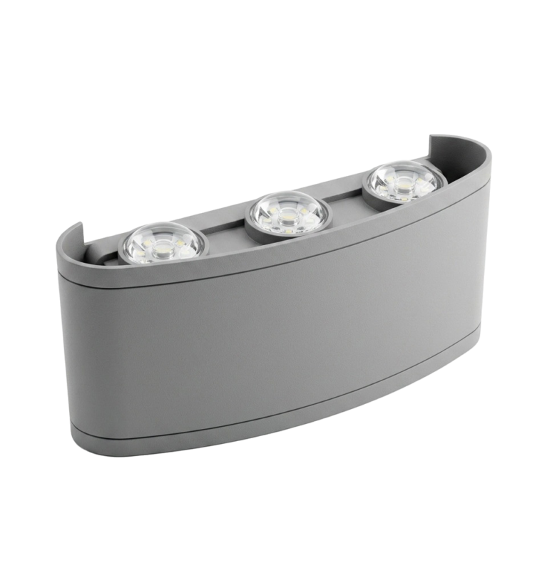 APPLIQUE MURALE LED COURBEE NOIR 6W