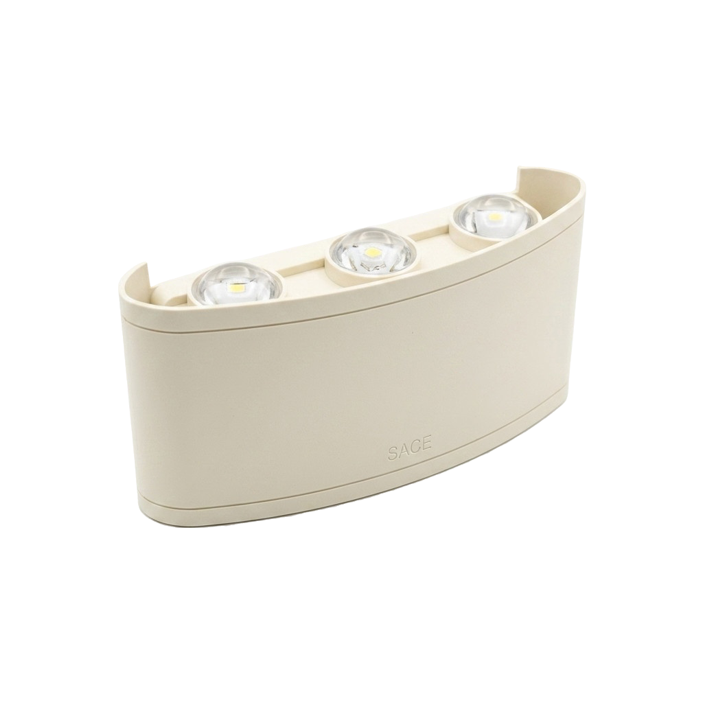 APPLIQUE MURALE LED COURBEE BEIGE 6W – Image 2