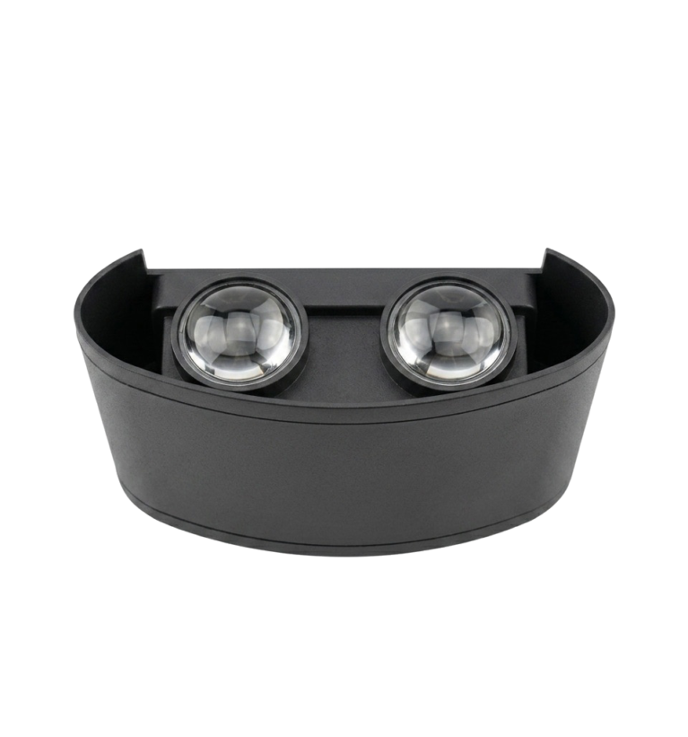 APPLIQUE MURALE LED COURBEE NOIR 4W