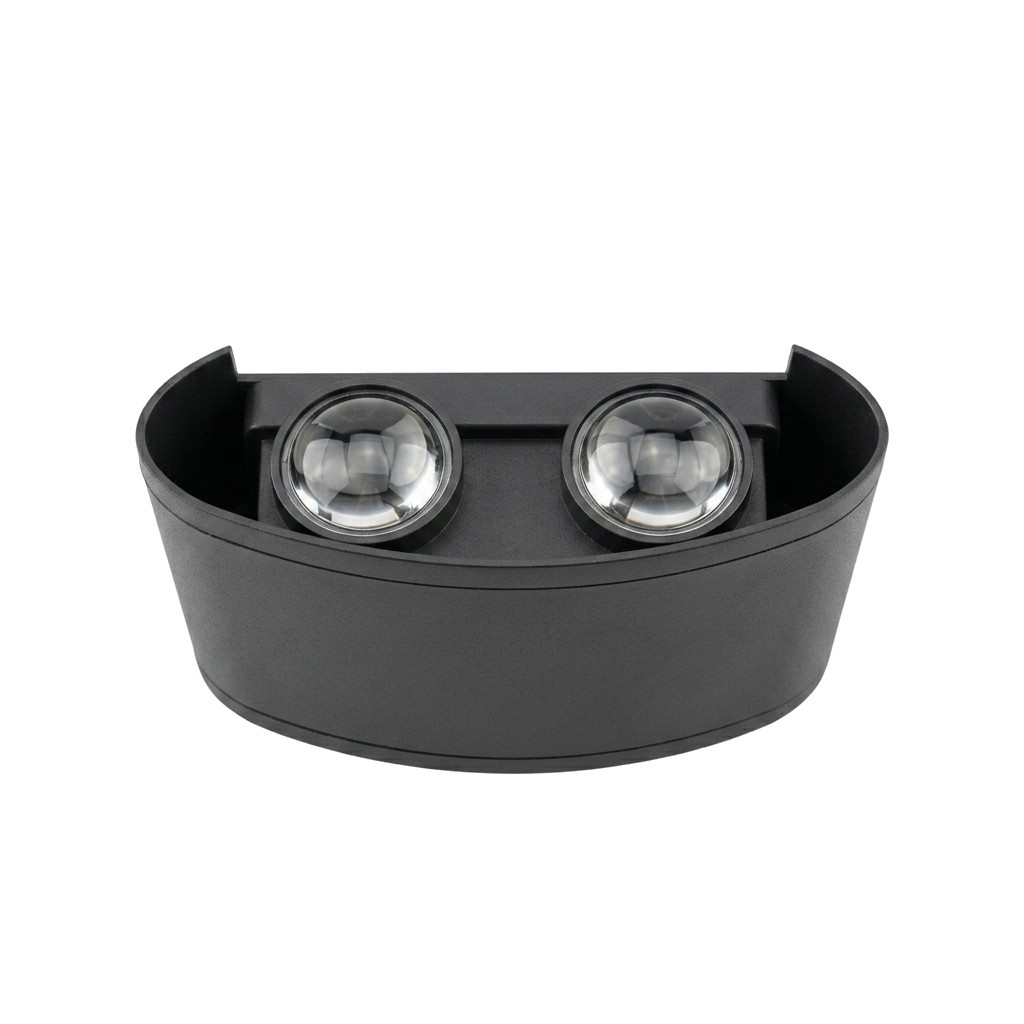 APPLIQUE MURALE LED COURBEE NOIR 4W