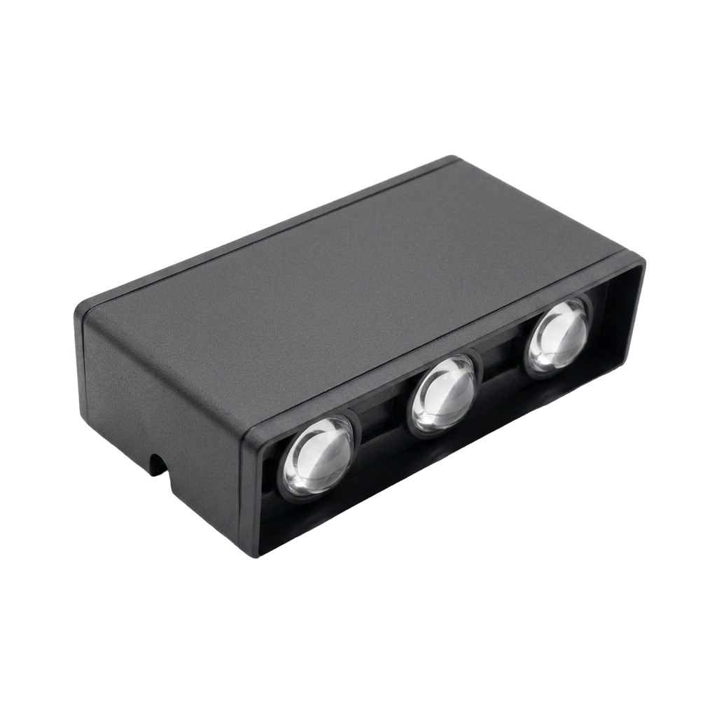 APPLIQUE MURALE LED RECTANGULAIRE NOIR 6W – Image 4