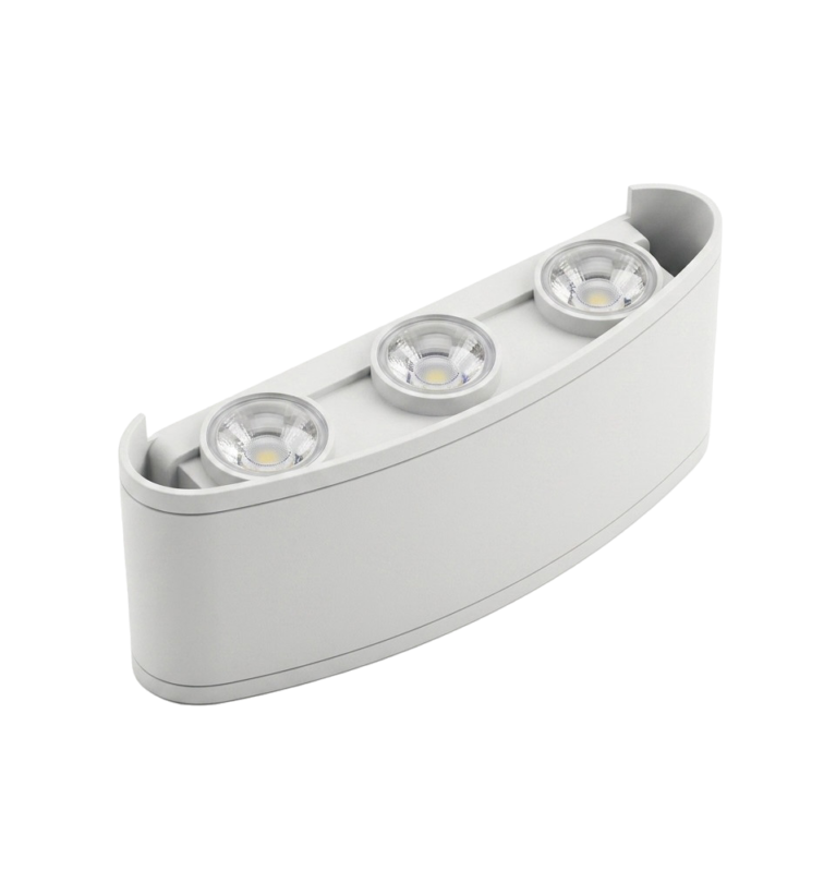 APPLIQUE MURALE LED COURBEE BLANC 6W