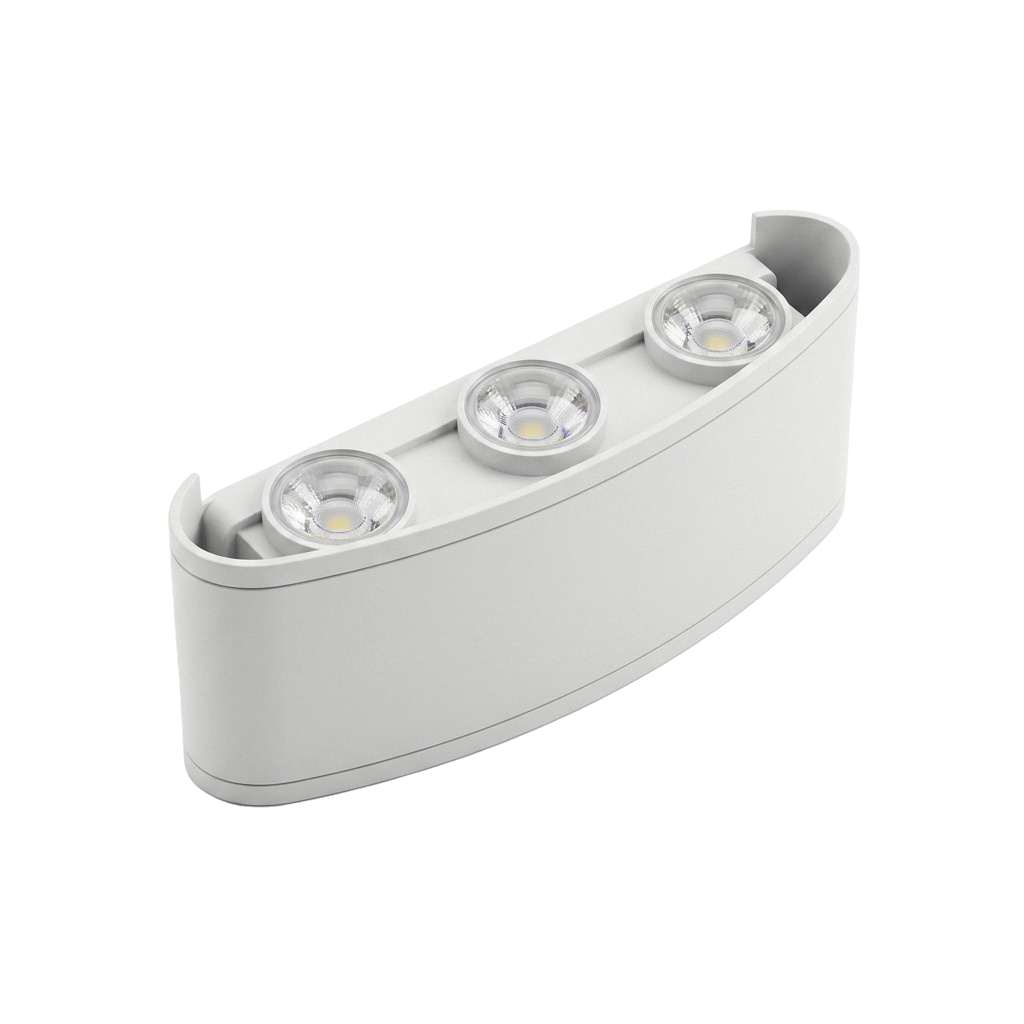 APPLIQUE MURALE LED COURBEE BLANC 6W