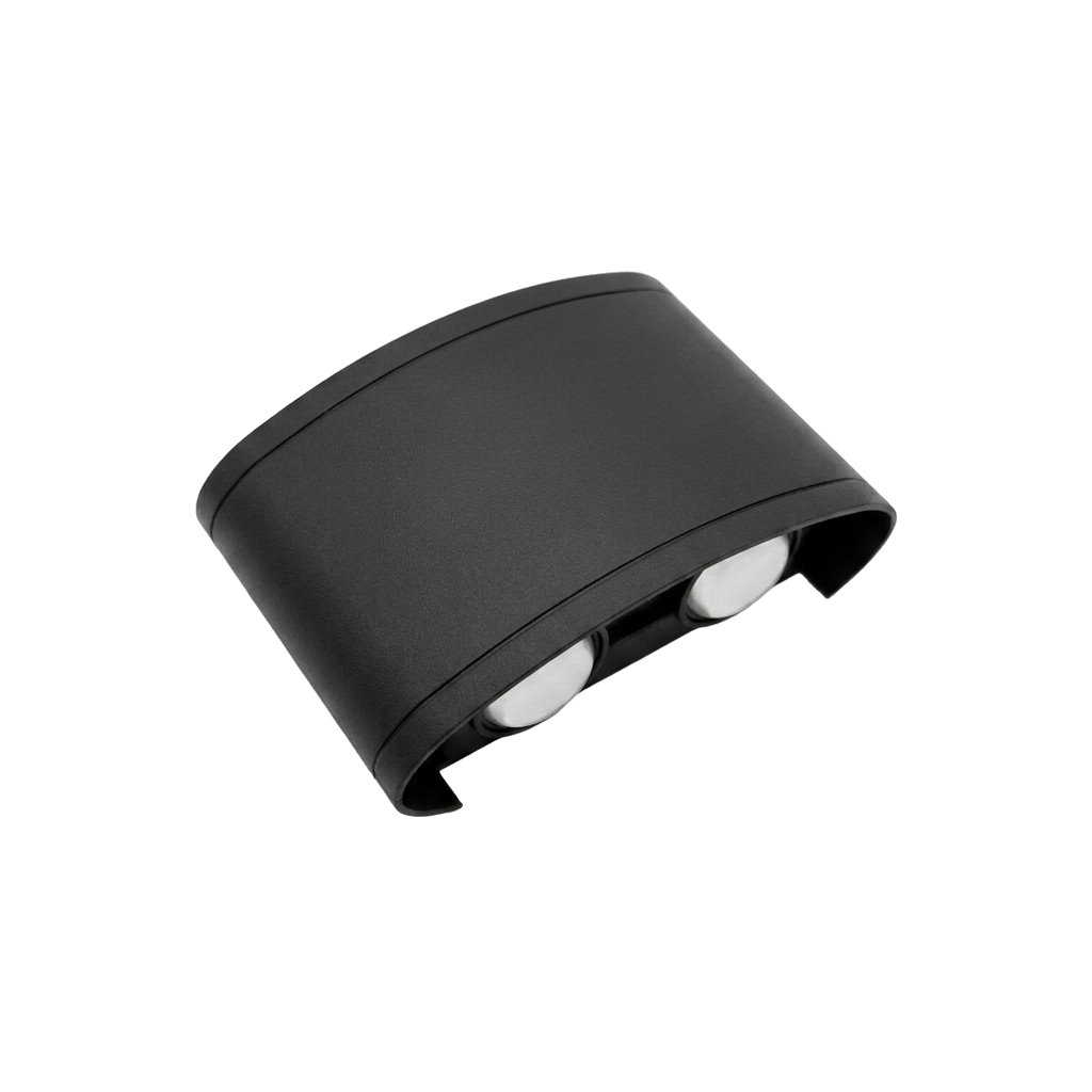 APPLIQUE MURALE LED COURBEE NOIR 4W – Image 2