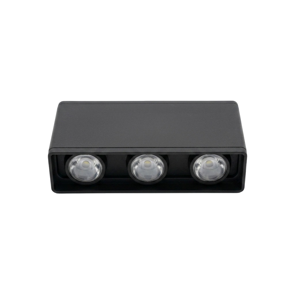 APPLIQUE MURALE LED RECTANGULAIRE NOIR 6W – Image 3